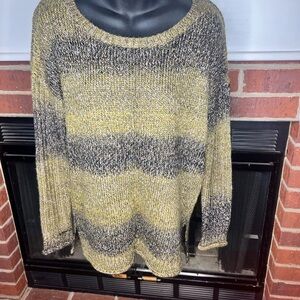 Sanctuary Women’s Green Ombre Striped Long Sweater, XS